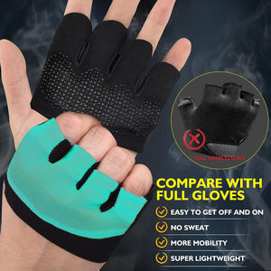 Guantes de Gimnasio de Alta Calidad, Diseño Personalizado con Logotipo, Medios Dedos, para Levantamiento de Pesas y Entrenamiento, para Hombre - Product Image 4