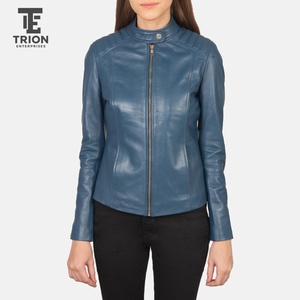 Chaqueta de Cuero para Mujer, Colores Personalizados, Estilo Moto, Moderna, Transpirable, Resistente al Viento, Impermeable, Ecológica, Tejida - Product Image 5