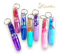 Stylo à bille flottant à flamant rose rempli de liquide, porte-clés, 0,5 mm, article promotionnel en plastique