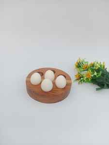 Plateau à œufs en bois rustique pour la maison et l'extérieur - Product Image 4