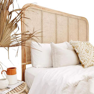 Tête de lit arquée en rotin naturel, tête de lit en osier pour chambre à coucher, vente en gros - Product Image 5