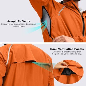 Veste de pluie légère pour homme, coupe-vent imperméable, style simple, respirante, disponible sur Dress Sports - Product Image 4