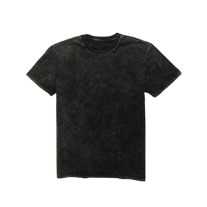 T-shirt Premium Homme Délavé à l'Acide 250 GSM Coton Lourd Effet Vieilli Vintage Streetwear Tee OEM Marque Privée Usine - Product Image 5