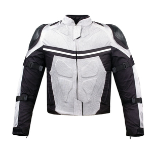 Men's Motorcycle <b>Racing</b> <b>Jacket</b> Full Sleeve Color Blocked Windproof Breathable Nylon/Cotton 220g Textile for All Seasons Wear - Product Image 2