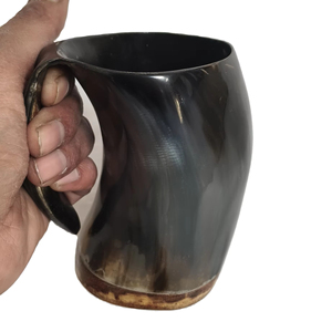 Jarra de Cuerno Vikinga Medieval Hecha a Mano, de Cuerno de Búfalo Natural, Ecológica y Sostenible, para Bar, Mercado de EE. UU. y Europa - Product Image 1