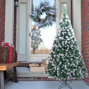 Albero di Natale in PVC Bianco Spray da 2,13 m con 870 Rami, Modello YJ - Product Image 2
