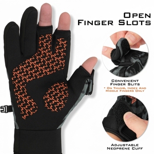 Gants de pêche intelligents avec protection UV, silicone antidérapant, respirants et légers, fermeture à enfiler, design unisexe - Product Image 5