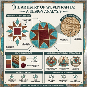Tapis d'entrée en fibres de raphia naturelles, tissés à la main, écologiques, décoration intérieure, vente en gros OEM, marque privée - Product Image 6