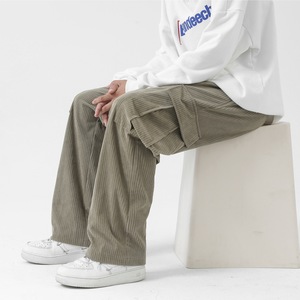 Nouveau pantalon en velours côtelé style couple, pantalon de travail ample à jambe droite, pantalon décontracté, pantalon de sport pour homme - Product Image 6