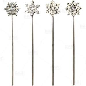 Piquet de jardin en métal abstrait, sculpture d'extérieur contemporaine pour pelouse, décoration artistique de jardin - Product Image 4