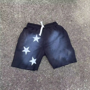 Pantalones Cortos de Algodón para Hombre, Estilo Vintage, 300GSM, Lavado Ácido, con Logotipo Personalizado, Talla Grande, Transpirables, para Verano - Product Image 6