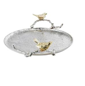 Plateau en métal brillant de designer exclusif, écologique, pour la décoration de table, la vaisselle de mariage et la restauration à domicile - Product Image 5