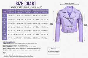 Women's Studded Leather <b>Jacket</b>- purple biker <b>jacket</b>, spiked <b>punk</b> Handmade Statement Outerwear - Product Image 6