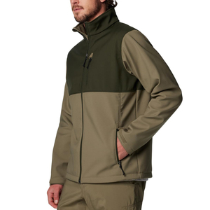 Top Design Men's Softshell Jacket Stretchable Material Adjustable Cuffs Windproof Hiking Training To Use Men's Softshell Jacket - Product Image 3