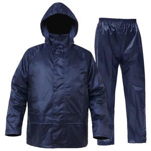 Wholesale Waterproof Rain Coat Suit Outdoor Cycling Motorcycle Raincoat Adult Mens Rain <b>Jacket</b> and Pants Set - Product Image 1