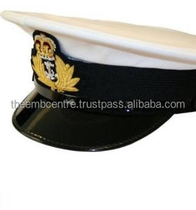 Casquette blanche uniforme de haute qualité avec insigne de lingot casquettes en gros prix bon marché personnalisé à vendre - Product Image 4