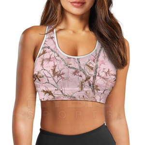 Soutien-gorge de sport pour femme en matériau écologique de qualité supérieure, sublimation, haute élasticité, structure dorsale élégante, vêtements de yoga chauds - Product Image 2