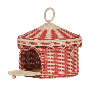 Cesta Redonda de Mimbre para Guardar Juguetes en la Habitación de los Niños, Cesta de Almacenamiento de Ropa Tejida a Mano, Organizador para Dormitorio Infantil, Venta al por Mayor - Product Image 3