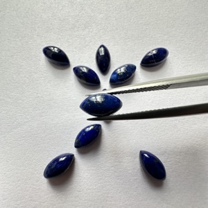 Cabujón de Lapislázuli Azul Premium en Forma de Marquesa, Gemas Sueltas Naturales Pulidas a Mano, Venta al por Mayor - Product Image 1