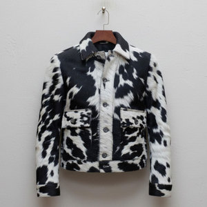 Custom Plain Dyed Cowhide Leather <b>Jackets</b> Different Style Fashionable <b>Men</b> Hair On Leather <b>Jackets</b> Cowhide Leather <b>Jackets</b> - Product Image 1