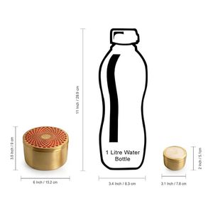 Handmade Brass Container Budget Friendly Storage <b>Jar</b> for Spices Sugar Tea Coffee and Kitchen Organization - Product Image 6