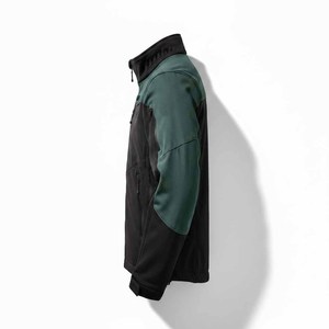 Chaqueta Soft Shell para Hombre STALWART IMPEX, Color Negro y Verde, Bloques de Color, Manga Larga, Resistente al Viento, Transpirable, Absorbe la Humedad - Product Image 3