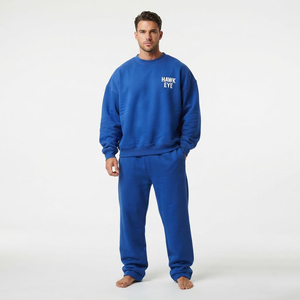 Conjunto de Sudadera y Pantalones Deportivos para Hombre, 400 GSM, Traje Deportivo de Dos Piezas, Personalizado, Algodón y Felpa, Venta al Por Mayor - Product Image 5