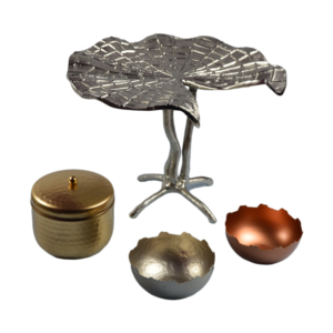 ชุดจานดีไซน์ทันสมัย 3 ใบ สำหรับใส่ผลไม้อบแห้ง พร้อมเคลือบสี  จานผลไม้อบแห้งรักษ์โลกสำหรับงานแต่งงาน - Product Image 1