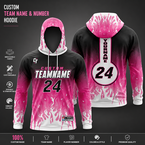 Custom Team <b>Name</b> & Number Hoodie | Personalized Sports Hoodie | Sublimation Hoodie | Custom Esports Hoodie | OEM Private <b>Label</b> - Product Image 1