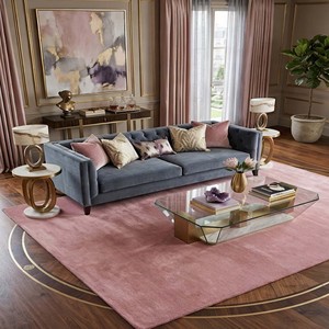 Blush Pink Solid Area Rug Modern Hand Tufted Rug Plush Carpet Luxury Handmade Minimalist Living Room Bedroom Decor <b>Floor</b> Rug - Product Image 1