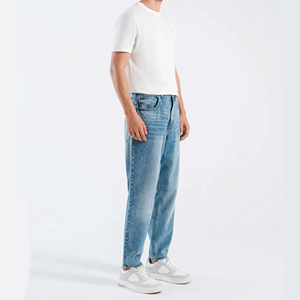 Custom <b>Men's</b> Denim <b>Jeans</b> Premium Casual High-Waist Waterproof Eco-Friendly Fleece Lining Pockets Reasonable Price Low MOQ - Product Image 1