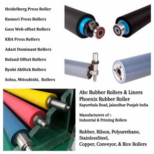 Rouleaux en caoutchouc Heidelberg Kord 62 64 72 enduits de silicone pour presse d'impression offset hybride combinée, qualité allemande, prêts pour l'UV, garantie 1 an - Product Image 5
