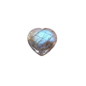 Labradorite naturelle 13 carats 20x21mm en forme de cœur Shilpi Impex Pierre précieuse en vrac pour la fabrication de bijoux - Product Image 1