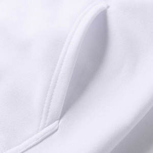 เสื้อฮู้ดผู้ชายสีขาว เสื้อสเวตเชิ้ตแบบสวม สตรีทแวร์ ผ้าฝ้าย ราคาถูก - Product Image 3