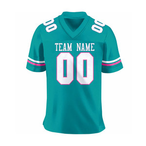 Camiseta de fútbol americano de estilo profesional con mangas cortas Costuras duraderas y tela transpirable - Product Image 2