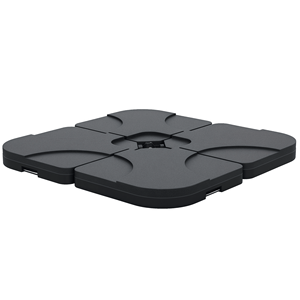 Base per Ombrellone da Giardino a 4 Razze per Donna, Capacità 158 libbre (sabbia) o 60 litri (acqua), Nera - Product Image 1