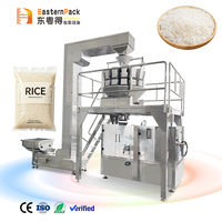 Système automatique de remplissage, pesage et scellage pour sacs Doypack de céréales (riz, blé) et sachets stand-up, ligne de production de papier