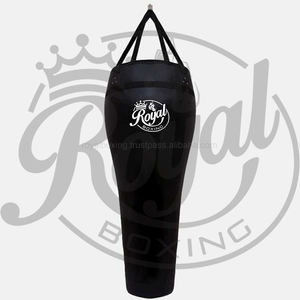 Sac de frappe de type sac de sable personnalisé avec logo imprimé, directement de l'usine, pour entraînement de boxe et MMA, en cuir PU et PVC de qualité supérieure - Product Image 1