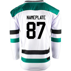 Quick Dry OEM Professional 100%Polyester Breathable Anti-Bacterial Customized Embroidery Ice Hockey Jersey Printed <b>Number</b> Team - Product Image 2