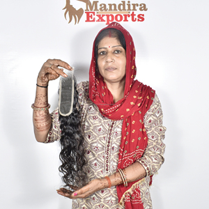 ผมแท้สีดำ Remy สำหรับต่อผมมนุษย์ผมคนผมตรงขนาด2*6 100% - Product Image 4