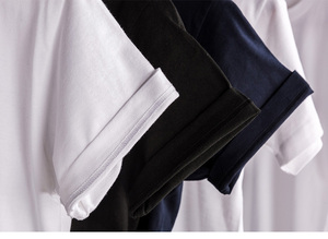 <b>Men's</b> Casual 100% Cotton Woven <b>T</b>-<b>Shirt</b> 280gsm O-Neck Short Sleeve Blank Solid Oversized Boxy Design Quick Dry Custom Logo - Product Image 6