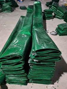 Super Strong Heavyweight HDPE Tarpaulin UV-treated <b>Waterproof</b> Mesh <b>Fabric</b> 250gsm in Plain Style - Product Image 6
