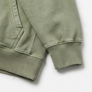 Sweat à capuche coupe droite délavé à l'acide, personnalisé, en molleton 100% coton épais, avec poche, pour homme, style vintage, hiver, séchage rapide, respirant - Product Image 6