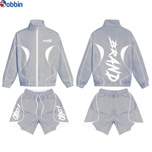 Comfortable Custom Outdoor Vacation Fashion Windproof Jogger Running Sportswear Casual Lightweight Jacket Windbreaker Sets - Product Image 3