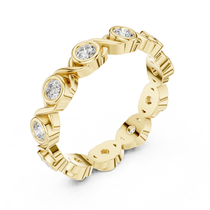 Anillo de Plata 925 con Moissanita, Piedra Ovalada con Engaste de Bisel, Anillo de Boda para Mujer, Joyería Minimalista - Product Image 5