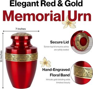 Urna Funeraria de Aluminio Personalizada por Fabricante OEM para Homenaje Conmemorativo con Cierre Roscado y Apariencia Elegante - Product Image 2