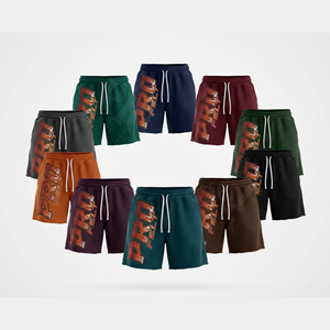 Pantalones Cortos Deportivos Casuales de Verano de Alta Calidad, Estilo Vintage, con Cordón Ajustable en la Cintura, Personalizados con Logotipo, para Gimnasio y Deportes - Product Image 1