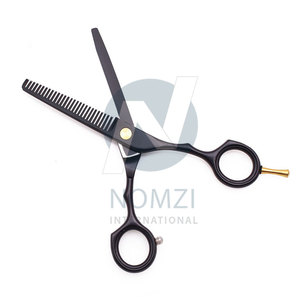 Ciseaux à effiler les cheveux en acier inoxydable, pour droitiers, légers, outil professionnel pour barbier et salon - Product Image 5