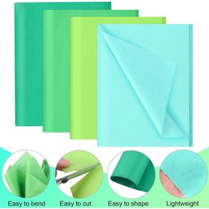 Set di 80 Fogli di Carta Velina 50x50 cm in Colori Assortiti per Lavori di Carta, Copre la Maggior Parte delle Misure Necessarie - Product Image 3