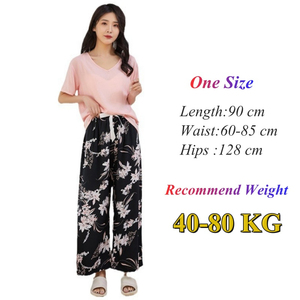 Pantalones Rectos Bohemios para Mujer, Cintura Media, Largo Completo, Corte Regular, Cierre Elástico en la Cintura, Otoño, Lona 100% Algodón Ecológico - Product Image 6